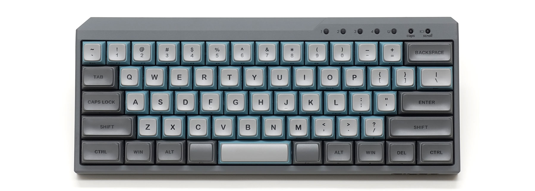 Majestouch MINILA-R Convertible [MX Red Switch / US / Sky Gray]
