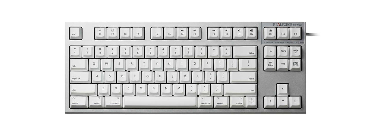 REALFORCE TKL for Mac 87キー英語配列 テンキーレス ホワイト 購入 