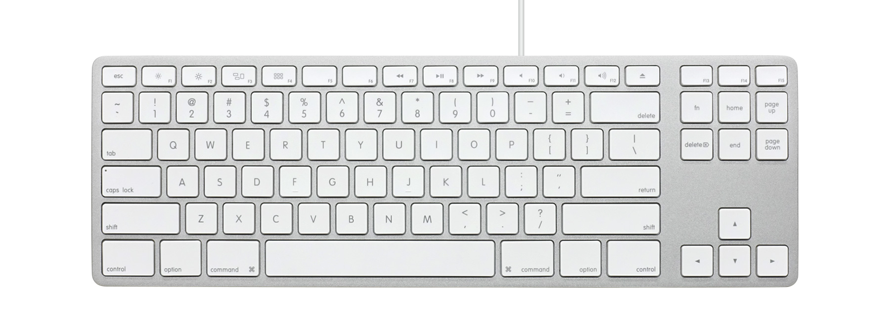Matias Wired Aluminum Tenkeyless keyboard for Mac - Silver 英語配列