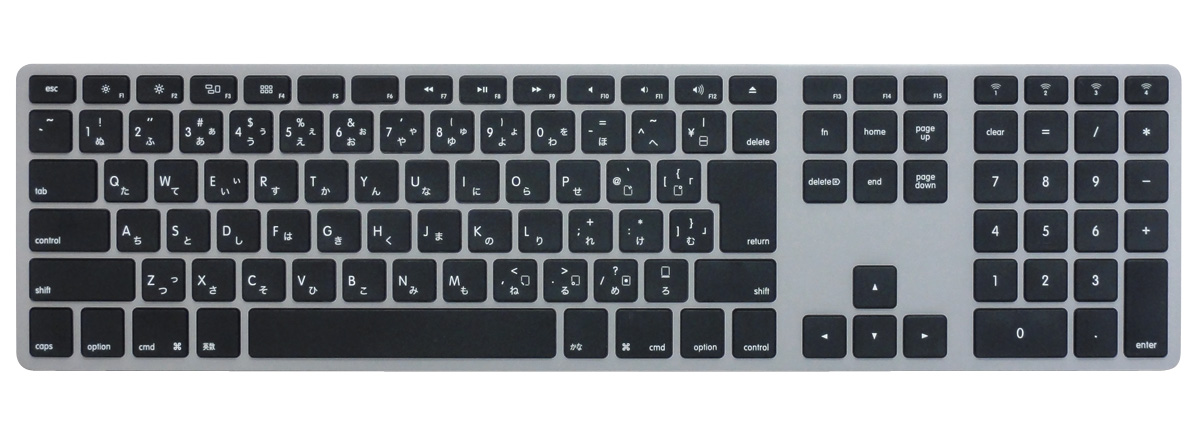 Matias Wireless Aluminum Keyboard - Space gray 日本語配列製品情報 ...