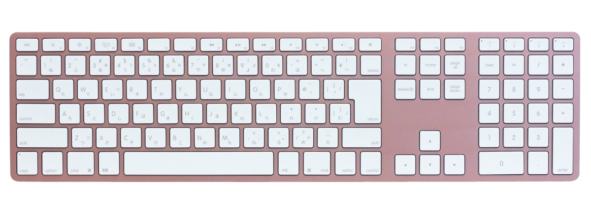 Matias Wireless Aluminum Keyboard - Rose Gold 日本語配列
