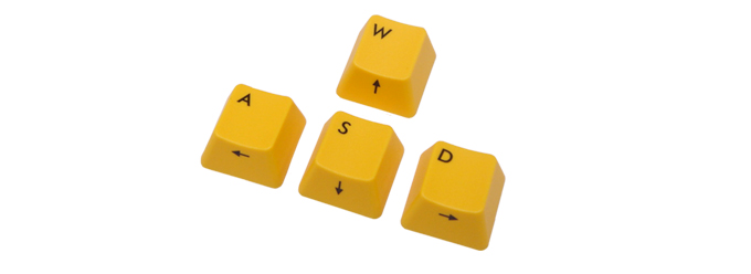 【直販限定】Majestouch用 ASDW Yellow keycap set