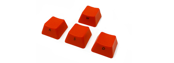 【直販限定】Majestouch用 ASDW RED keycap set 【前面印刷タイプ】