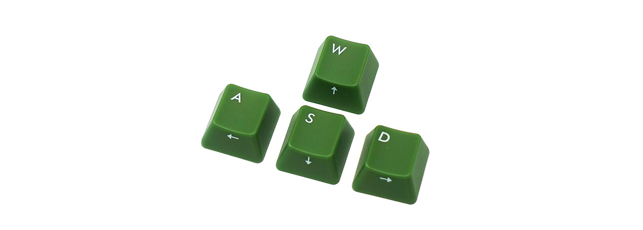 【直販限定】Majestouch用 ASDW olive green keycap set