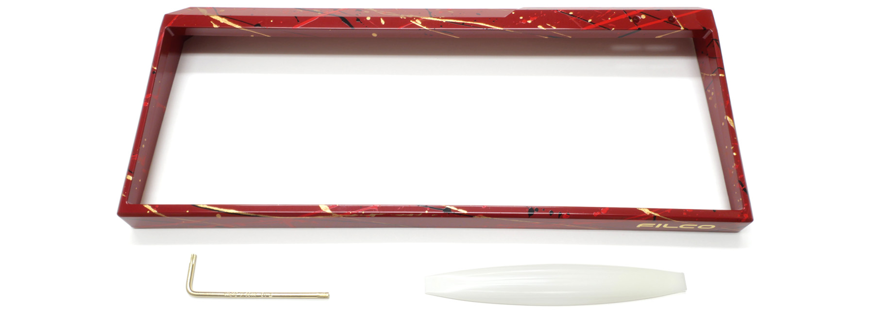 Majestouch MINILA Air 交換用フレームセット・漆 模様 しぶき塗り(赤)