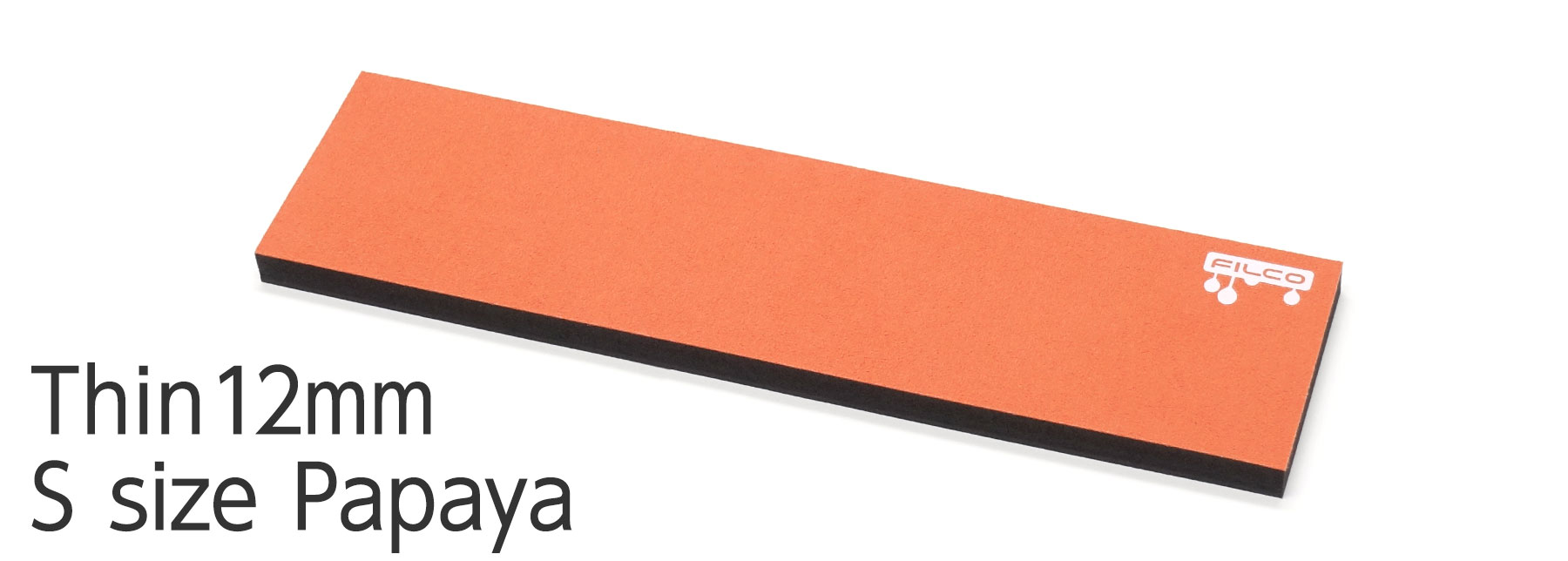 FILCO Majestouch Wrist Rest "Macaron" Thin 12mm / S size / Papaya