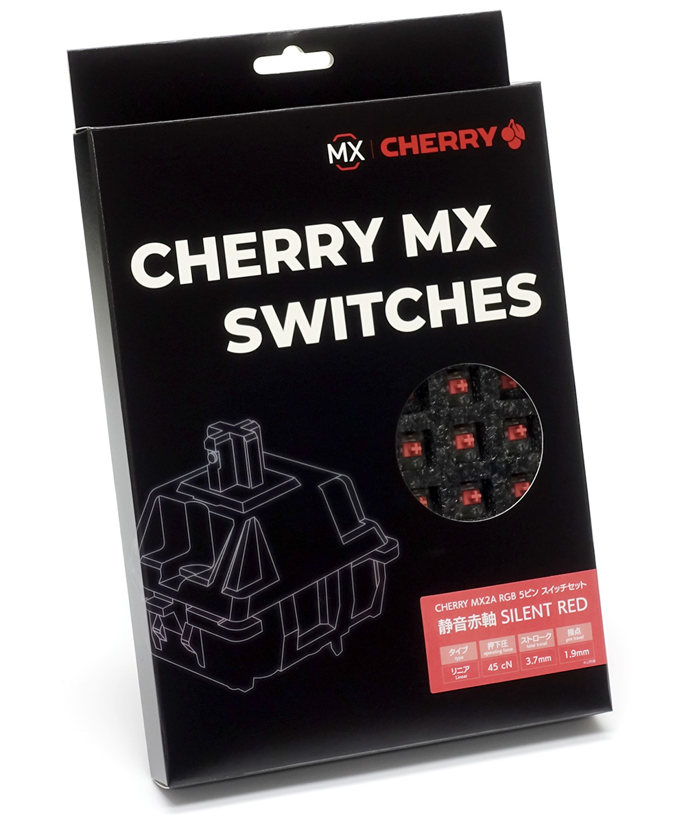 新CHERRY MX2A RGB 5ピン スイッチ70個セット 静音赤軸