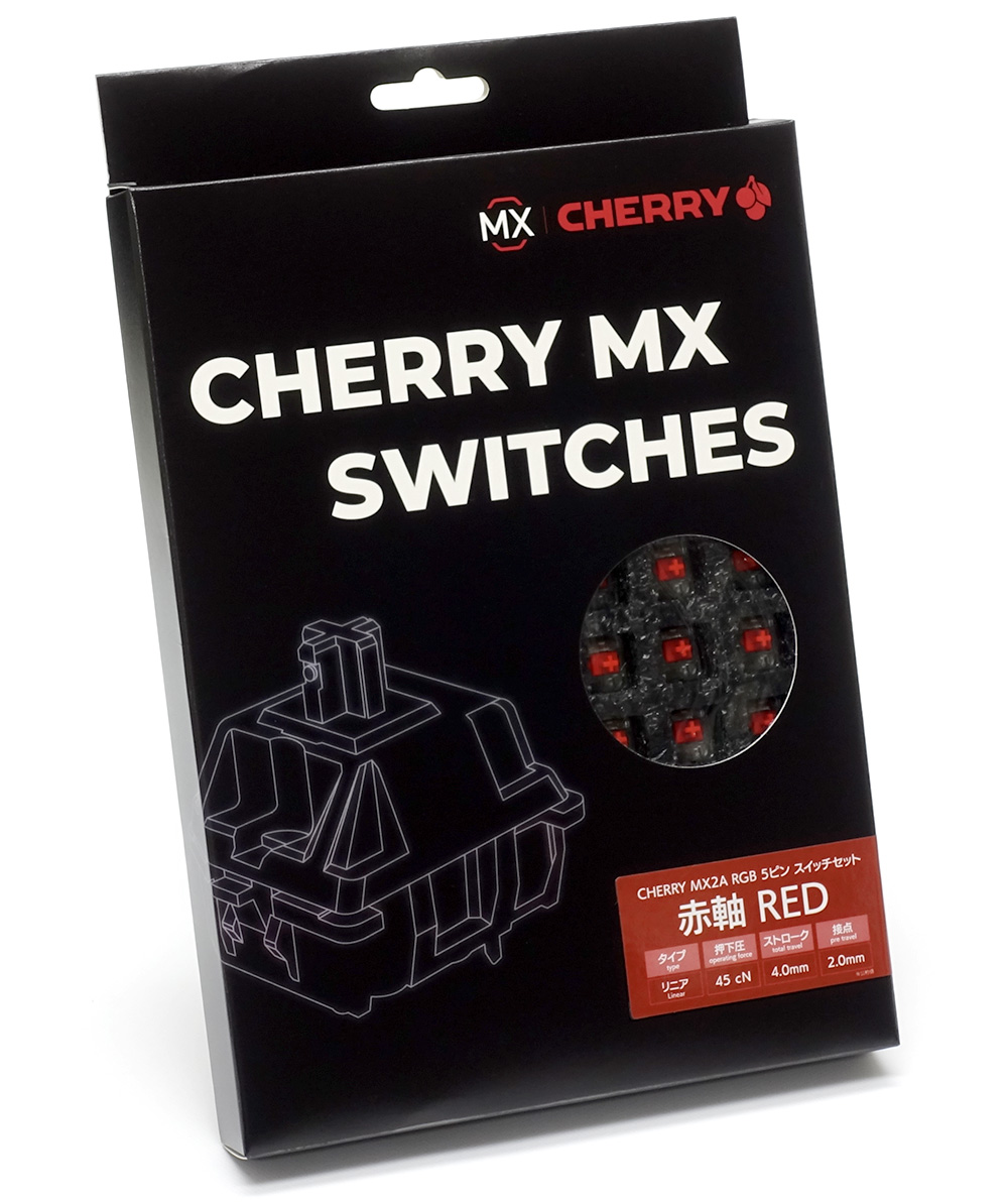 新CHERRY MX2A RGB 5ピン スイッチ70個セット 赤軸