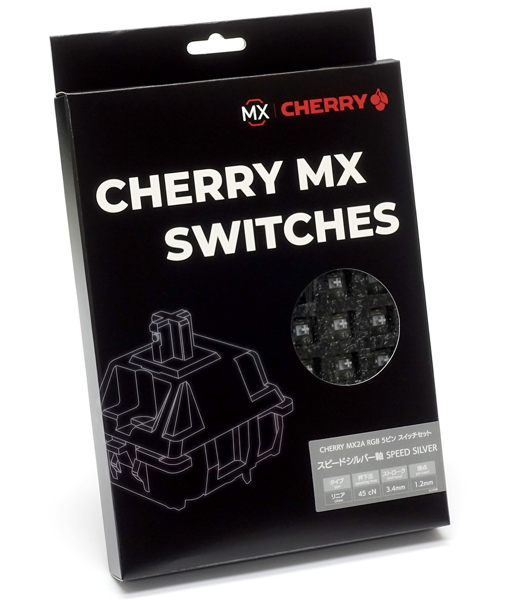 新CHERRY MX2A RGB 5ピン スイッチ70個セット スピードシルバー軸
