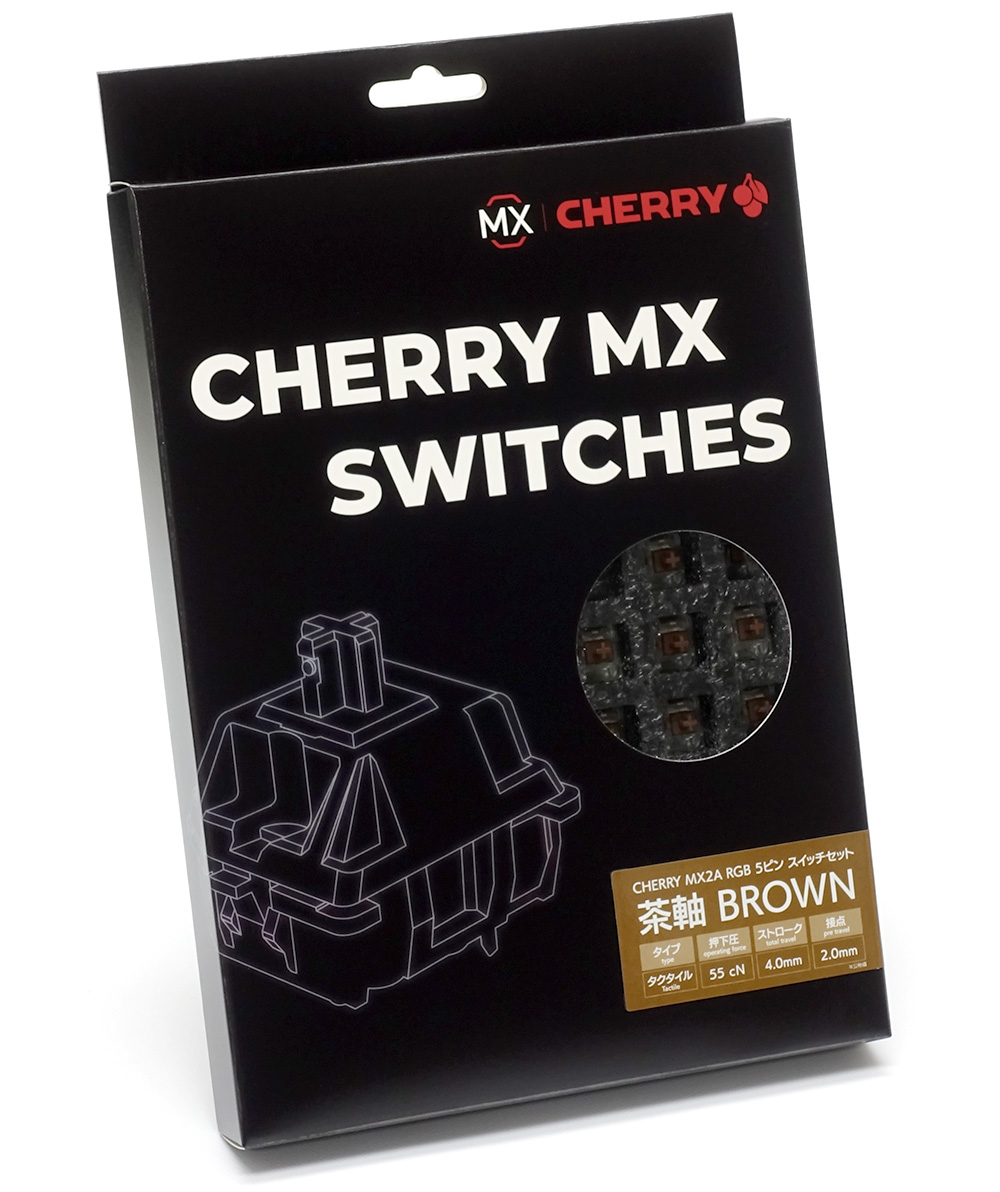新CHERRY MX2A RGB 5ピン スイッチ70個セット 茶軸